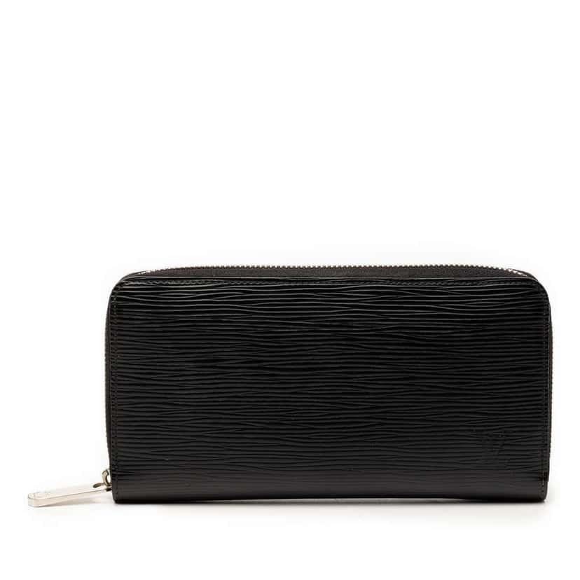 Louis Vuitton Epi Zippy Long Wallet Black Leather Very good condition - Front View