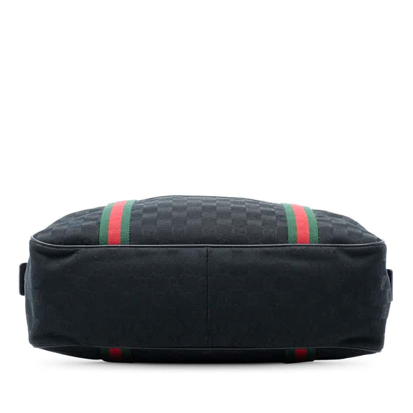 Gucci GG Canvas Web Business Bag Black Canvas Very good condition - Inside View