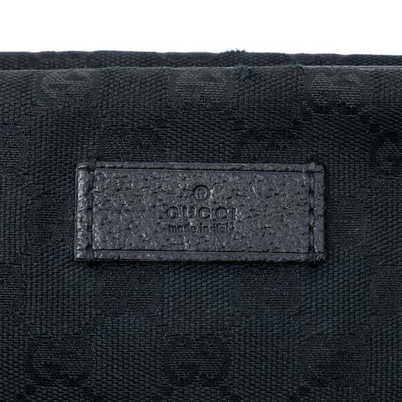 Gucci GG Canvas Web Business Bag Black Canvas Very good condition - Box View
