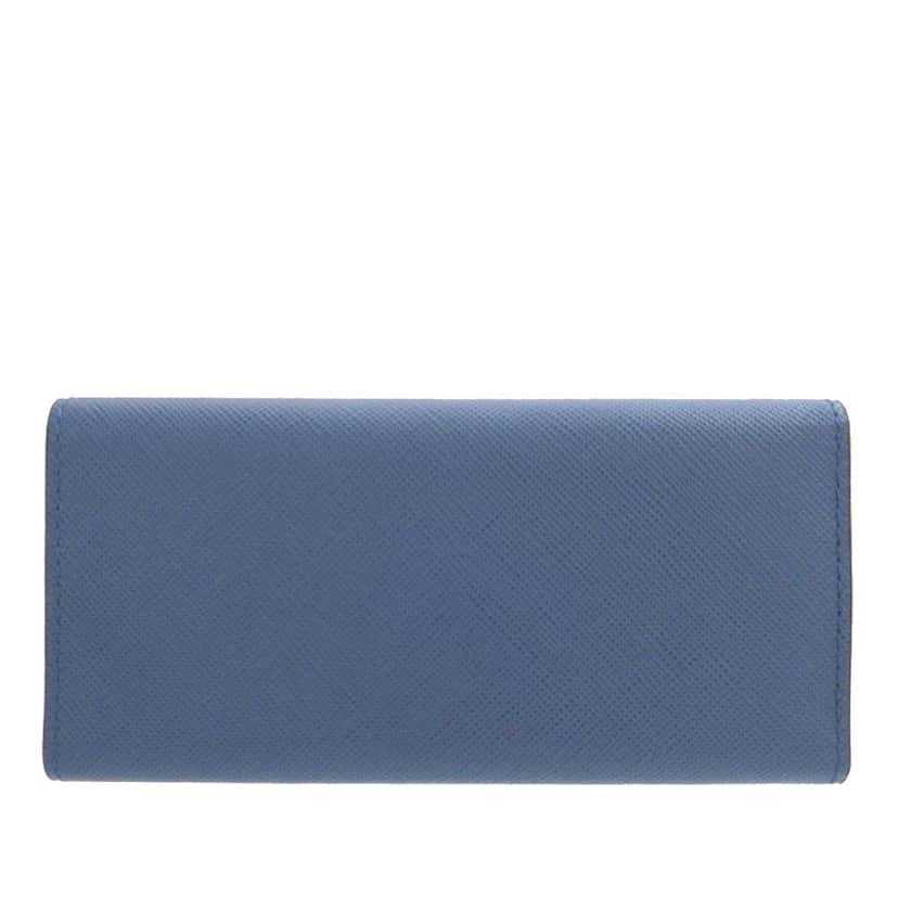 Prada Saffiano Key Holder Blue Leather Very good condition - Back View