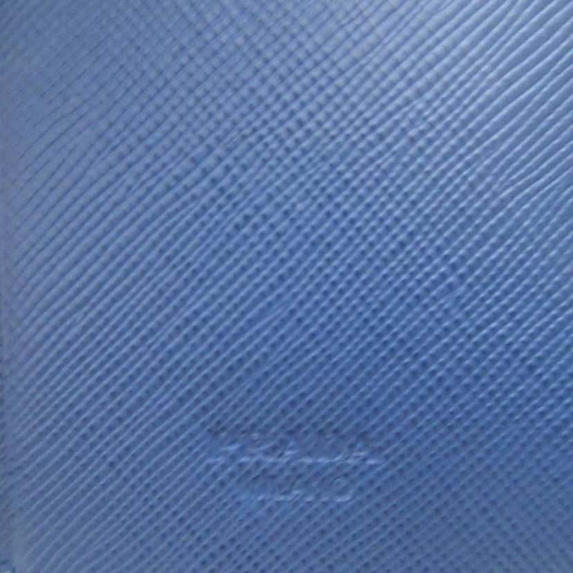 Prada Saffiano Key Holder Blue Leather Very good condition - Model View