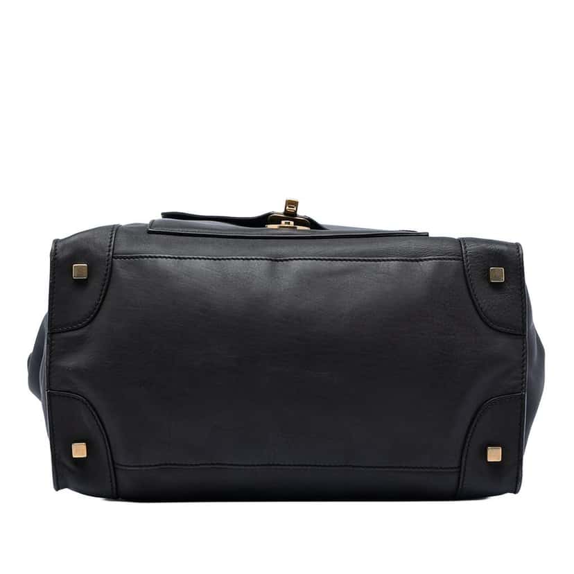 Celine Leather Envelope Luggage Tote Black Leather Very good condition - Inside View