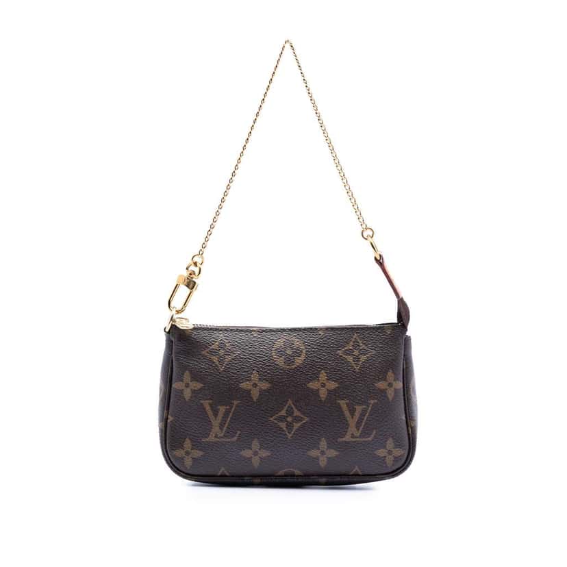 Louis Vuitton Monogram Mini Pochette Accessoires Brown Very good condition - Front View