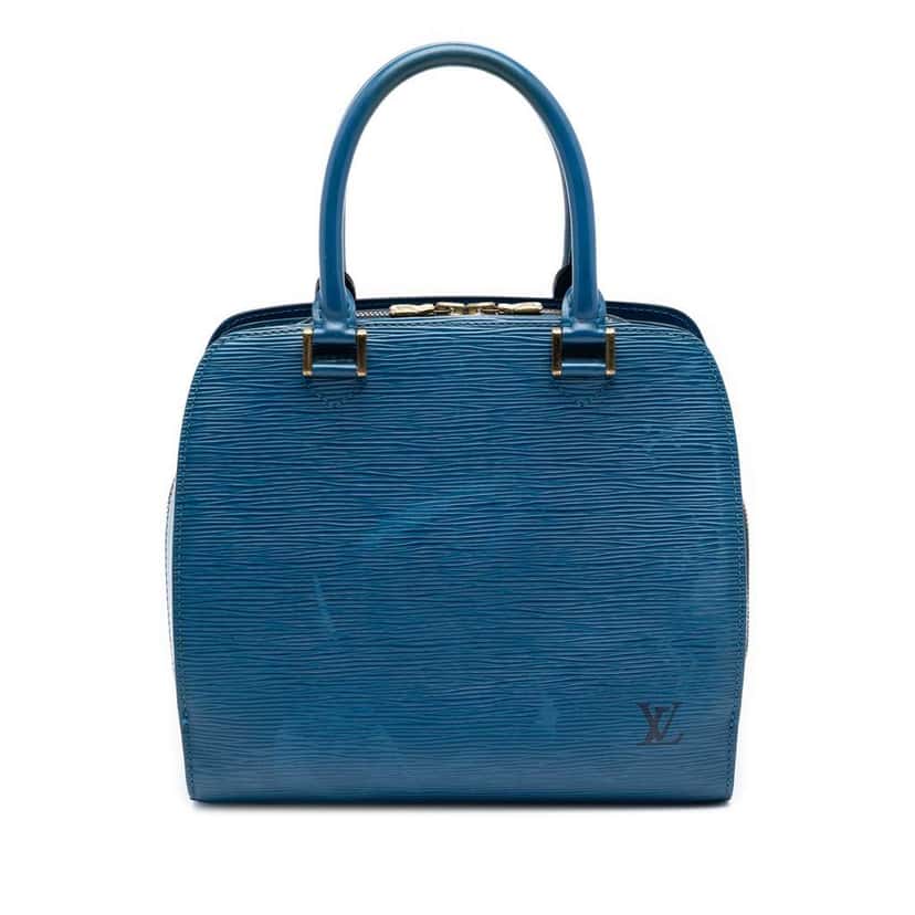 Louis Vuitton Epi Pont Neuf PM Blue Leather Very good condition - Front View