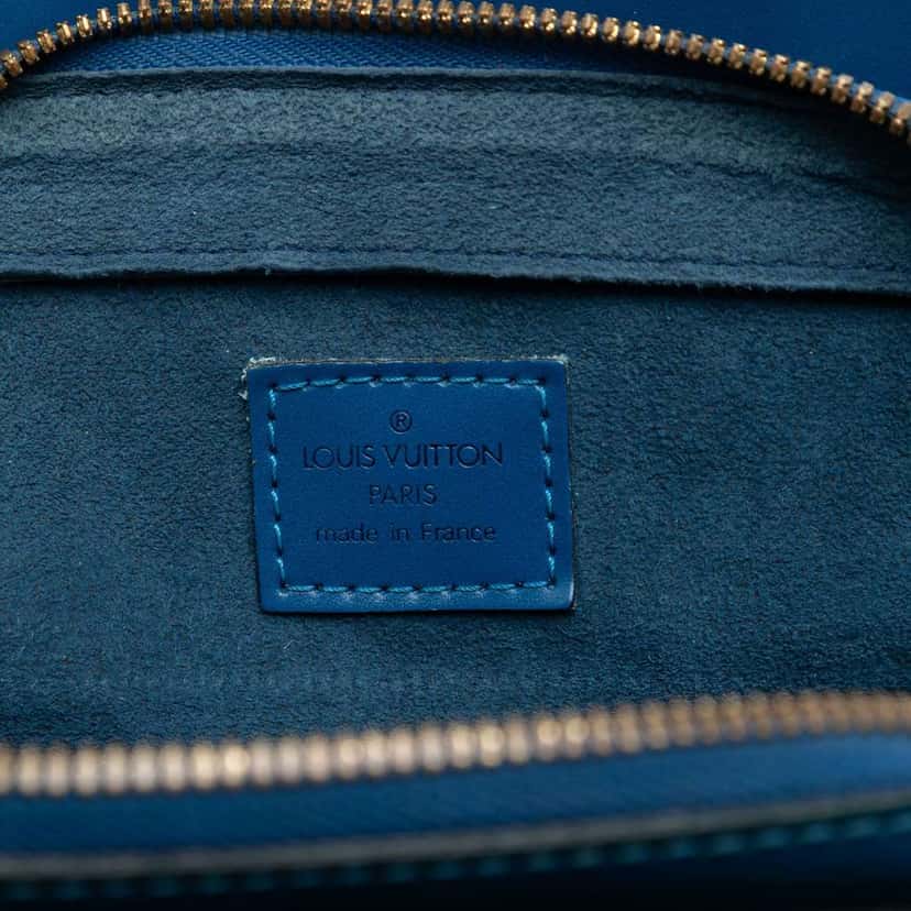 Louis Vuitton Epi Pont Neuf PM Blue Leather Very good condition - Box View