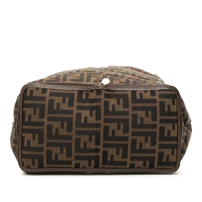 Fendi Zucca Canvas and Nylon Foldable Tote Brown Canvas Very good condition - Inside View