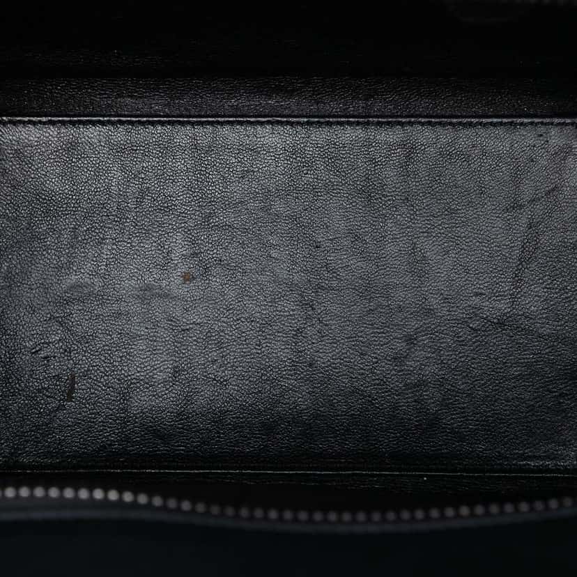 Celine Micro Tricolor Nubuck and Calfskin Luggage Tote White Leather Very good condition - Model View
