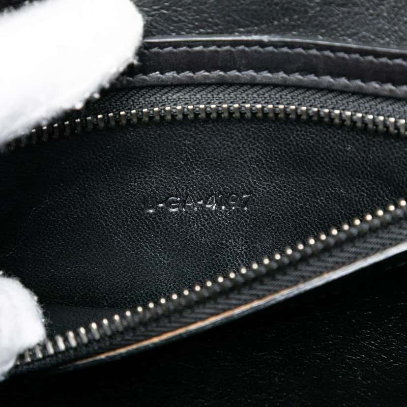 Celine Micro Tricolor Nubuck and Calfskin Luggage Tote White Leather Very good condition - Box View