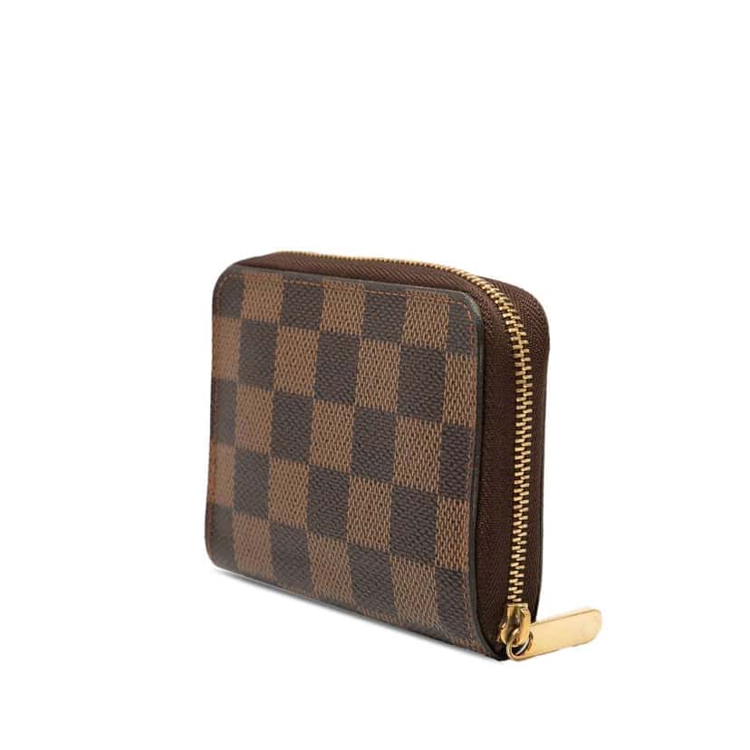 Louis Vuitton Damier Ebene Zippy Coin Purse Brown Very good condition - Back View