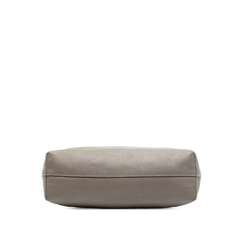 Prada Vitello Daino Open Convertible Tote Grey Leather Very good condition - Inside View