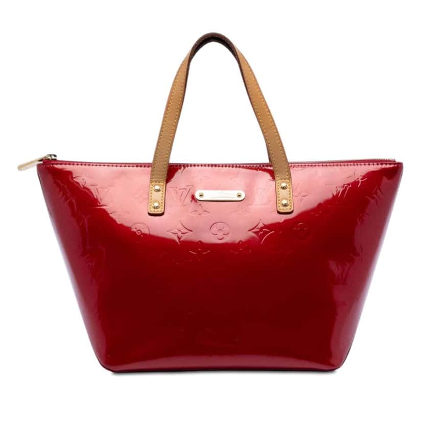 Louis Vuitton Monogram Vernis Bellevue PM Red Leather Very good condition - Front View