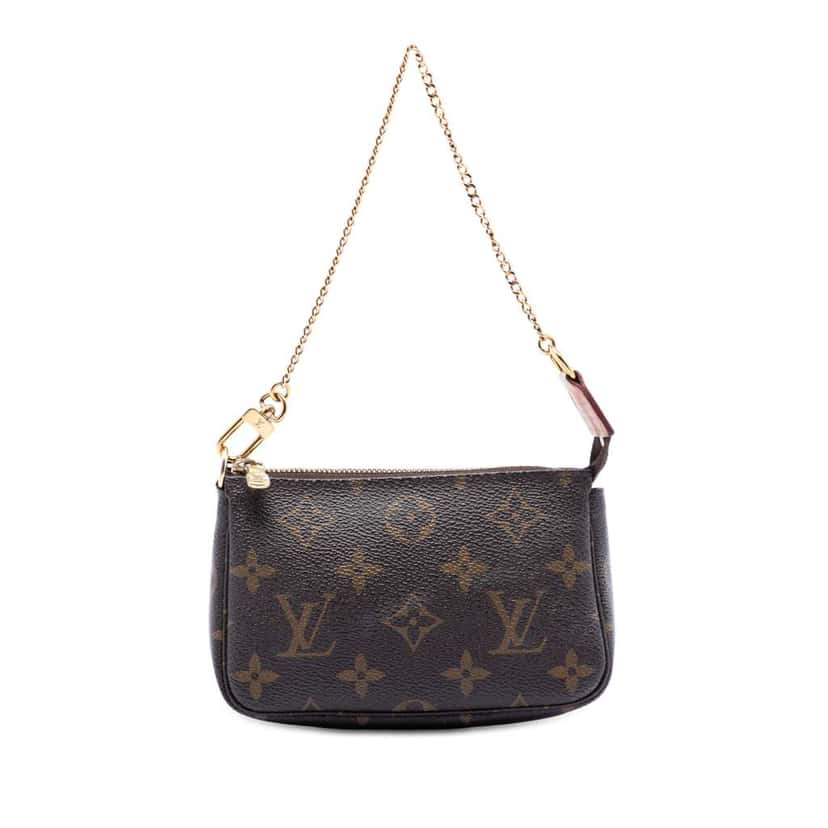 Louis Vuitton Monogram Mini Pochette Accessoires Brown Very good condition - Front View