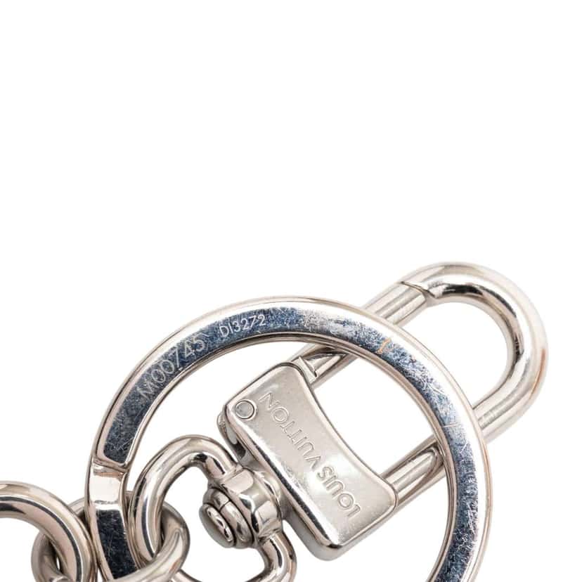 Louis Vuitton Leather Dragonne LV Padlock Bag Charm and Key Holder Black Leather Very good condition - Inside View