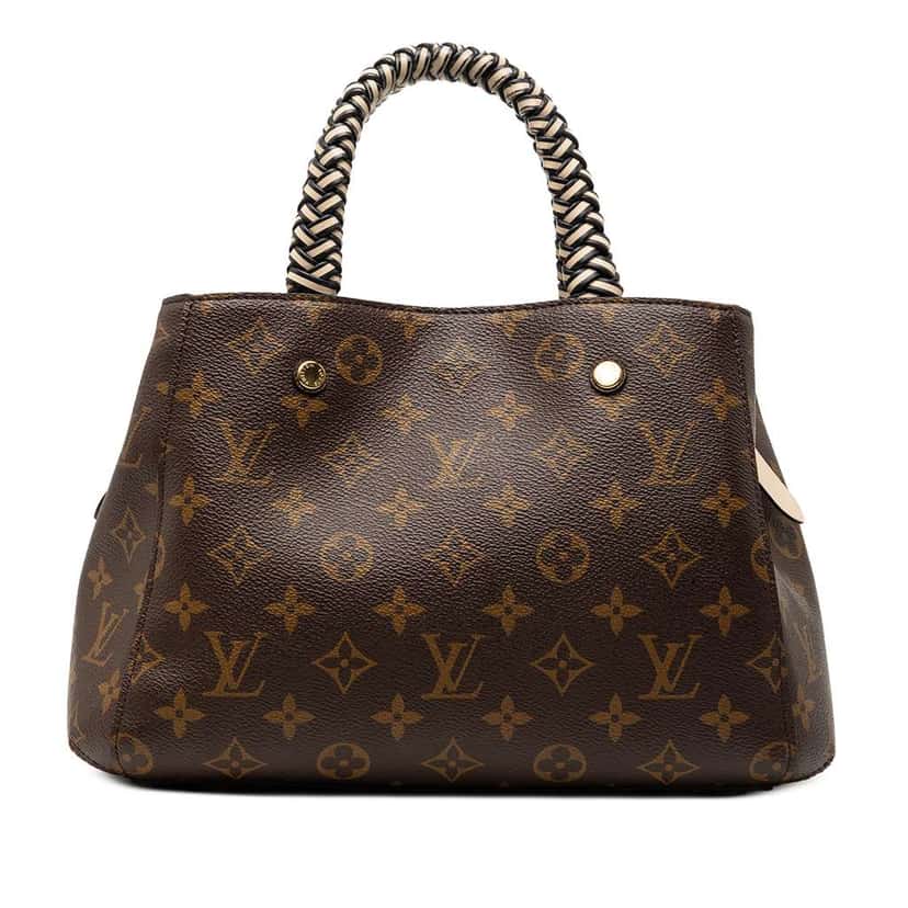 Louis Vuitton Braided Handle Monogram Montaigne BB Brown Very good condition - Front View