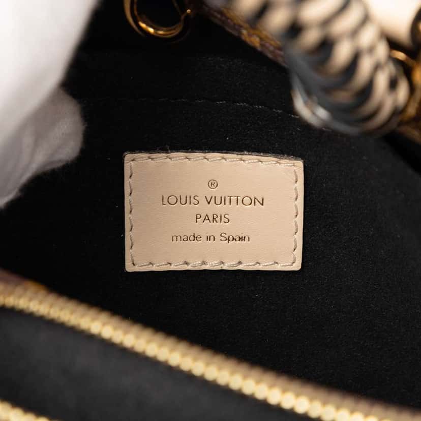 Louis Vuitton Braided Handle Monogram Montaigne BB Brown Very good condition - Box View