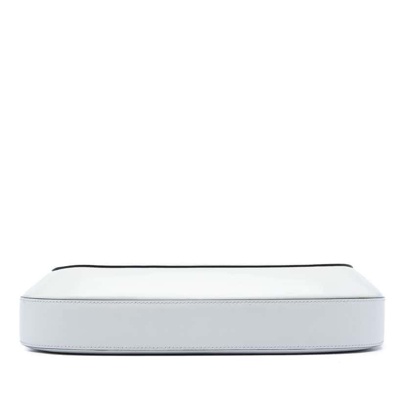 Prada Spazzolato Cleo Shoulder Bag White Leather Very good condition - Inside View