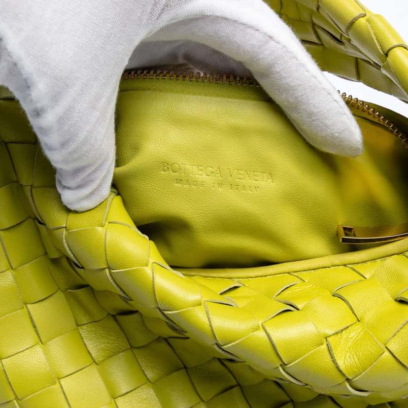 Bottega Veneta Mini Nappa Intrecciato Jodie Green Leather Very good condition - Box View