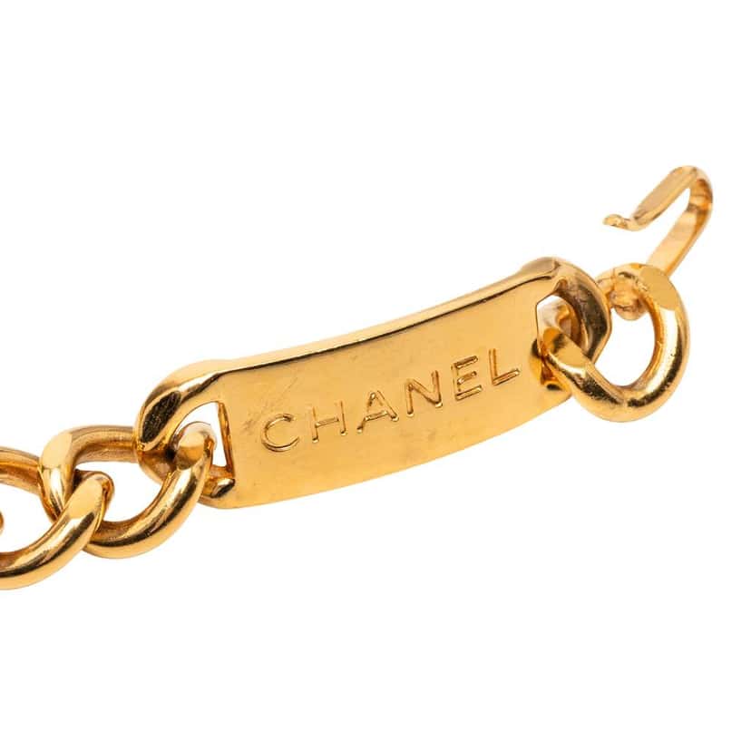 Chanel CC Medallion Chain-Link Belt Gold Metal Very good condition - Inside View