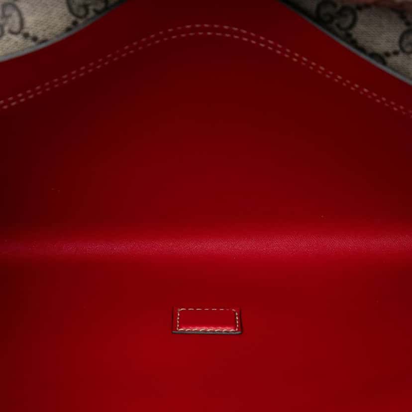Gucci GG Supreme No Longer Not Yet Clutch Beige Canvas Very good condition - Model View