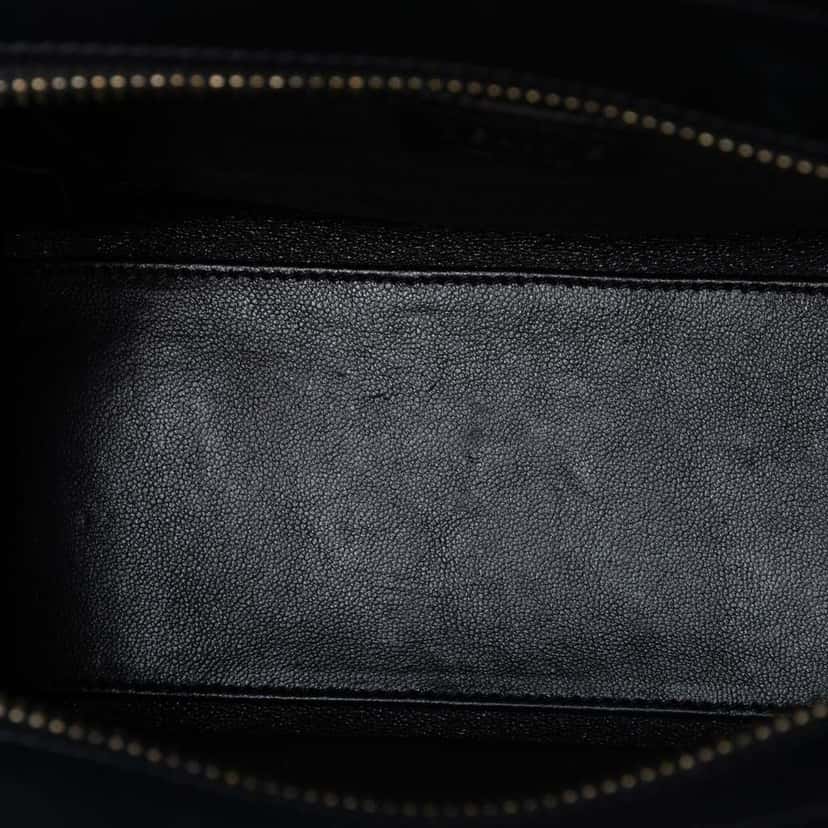 Celine Nano Tricolor Canvas and Leather Luggage Tote Brown Canvas Very good condition - Model View