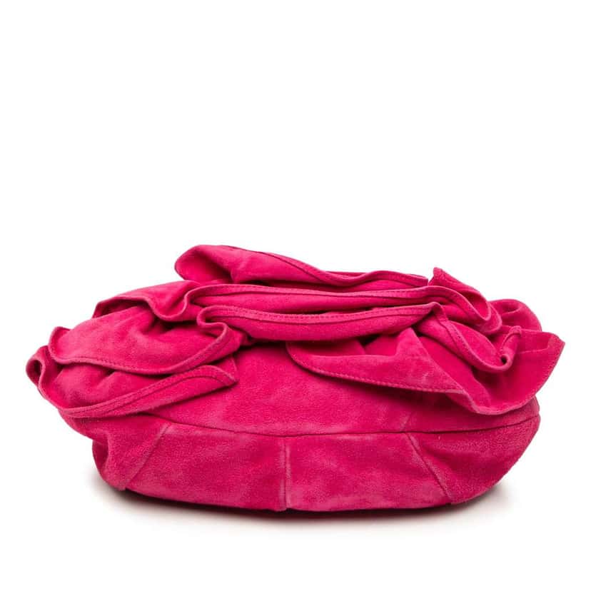Saint Laurent Suede Nadja Rose Shoulder Bag Pink Leather Very good condition - Inside View
