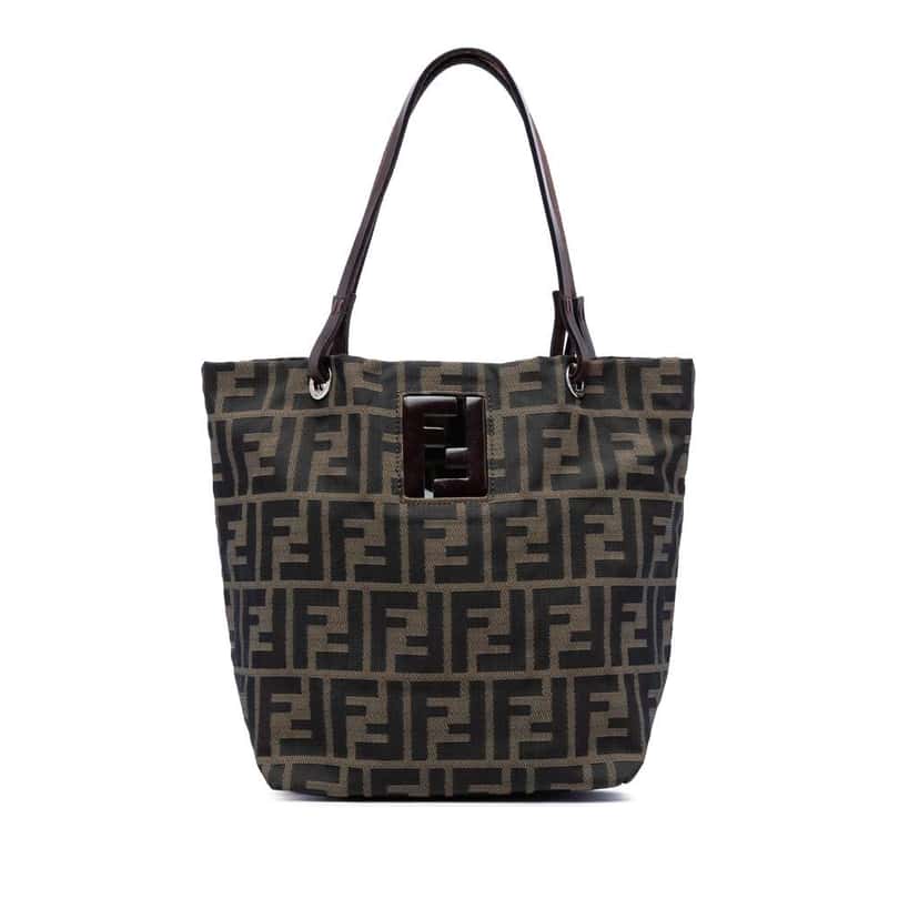Fendi Zucca Canvas Handbag Brown Canvas Very good condition - Front View