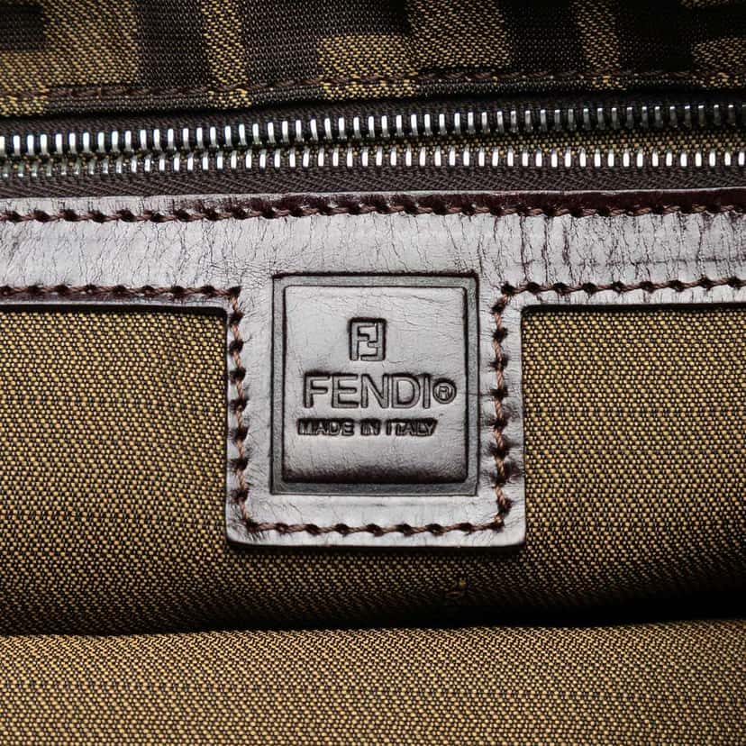 Fendi Zucca Canvas Handbag Brown Canvas Very good condition - Box View