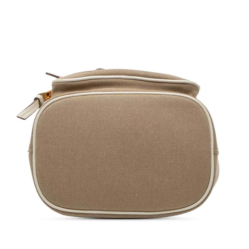 Prada Canvas Canapa Logo Bow Drawstring Bucket Bag Brown Canvas Very good condition - Inside View