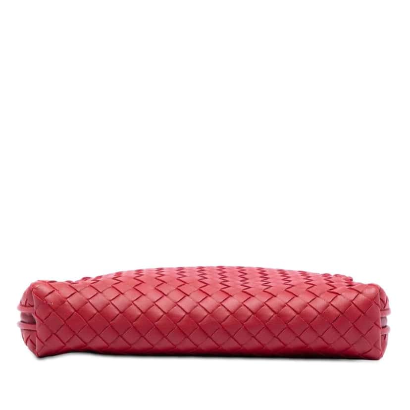 Bottega Veneta Nappa Intrecciato Nodini Crossbody Red Leather Very good condition - Inside View