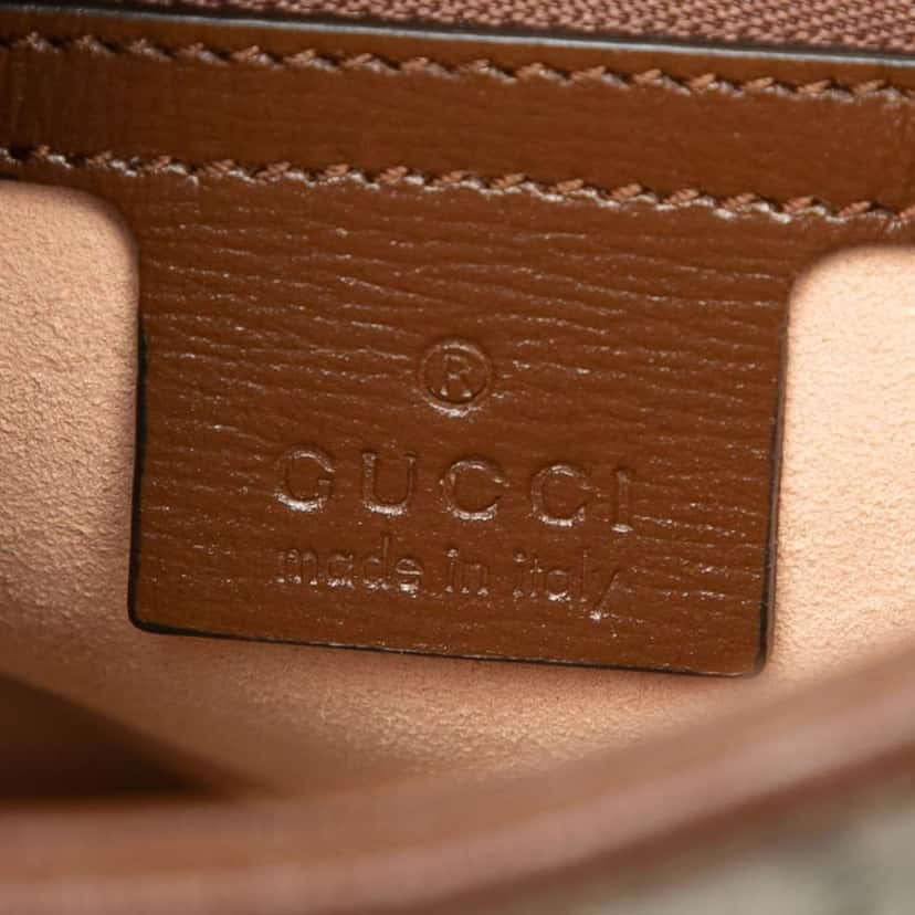 Gucci Small GG Supreme Web Jackie 1961 Crossbody Beige Canvas Very good condition - Box View