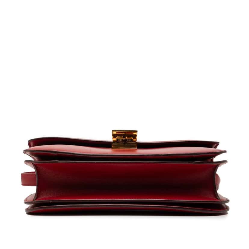 Celine Medium Calfskin Classic Box Red Leather Very good condition - Inside View