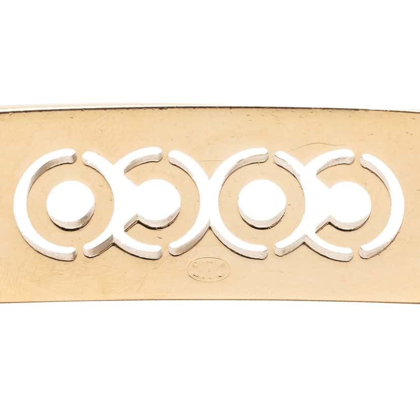 Chanel Gold Plated Strass Coco Double Chain Belt Gold Metal Very good condition - Box View
