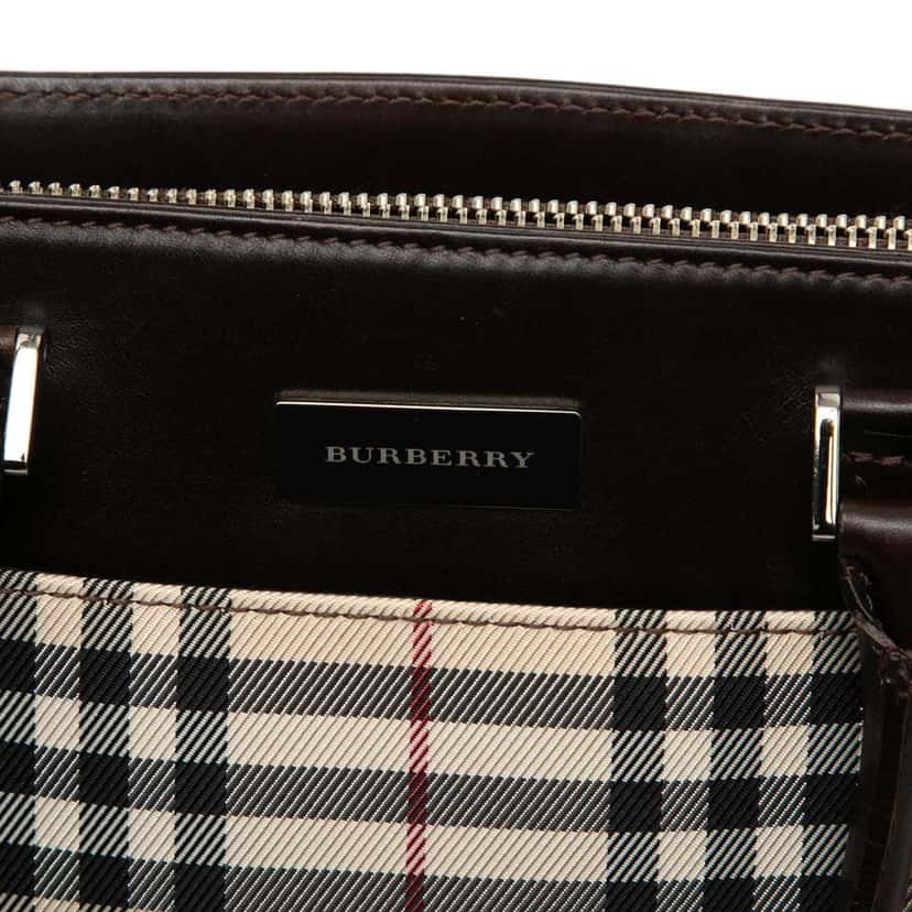 Burberry House Check Canvas Tote Beige Canvas Very good condition - Box View