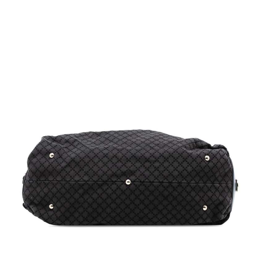 Gucci Diamante Canvas Bridle Satchel Grey Canvas Very good condition - Inside View