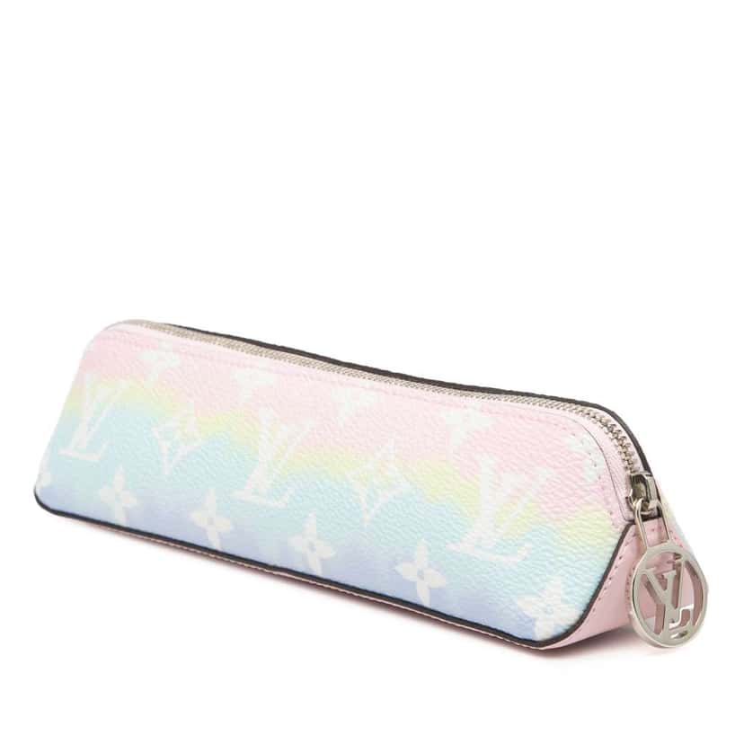 Louis Vuitton Monogram Giant Escale Elizabeth Pencil Case Pink Very good condition - Back View