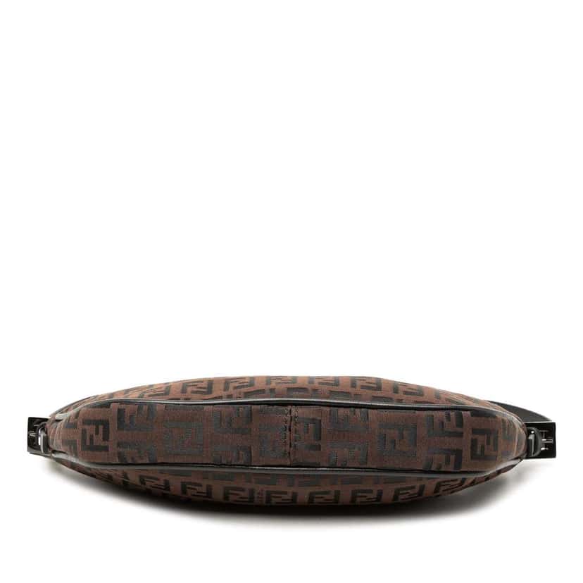 Fendi Mini Zucchino Canvas Shoulder Bag Brown Canvas Very good condition - Inside View