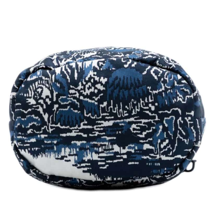 Dior Technical Fabric Embroidered Palm Tree Toile de Jouy DiorTravel Drawstring Pouch Blue Very good condition - Inside View