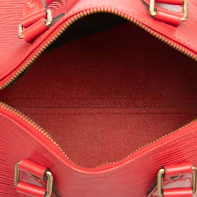 Louis Vuitton Epi Speedy 25 Red Leather Very good condition - Model View