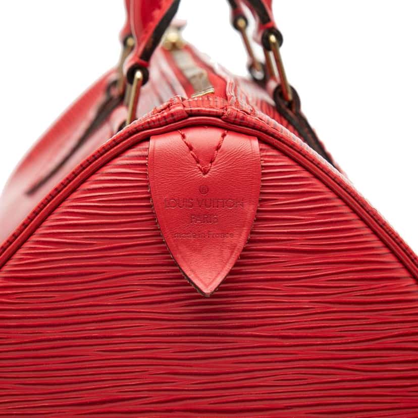 Louis Vuitton Epi Speedy 25 Red Leather Very good condition - Box View