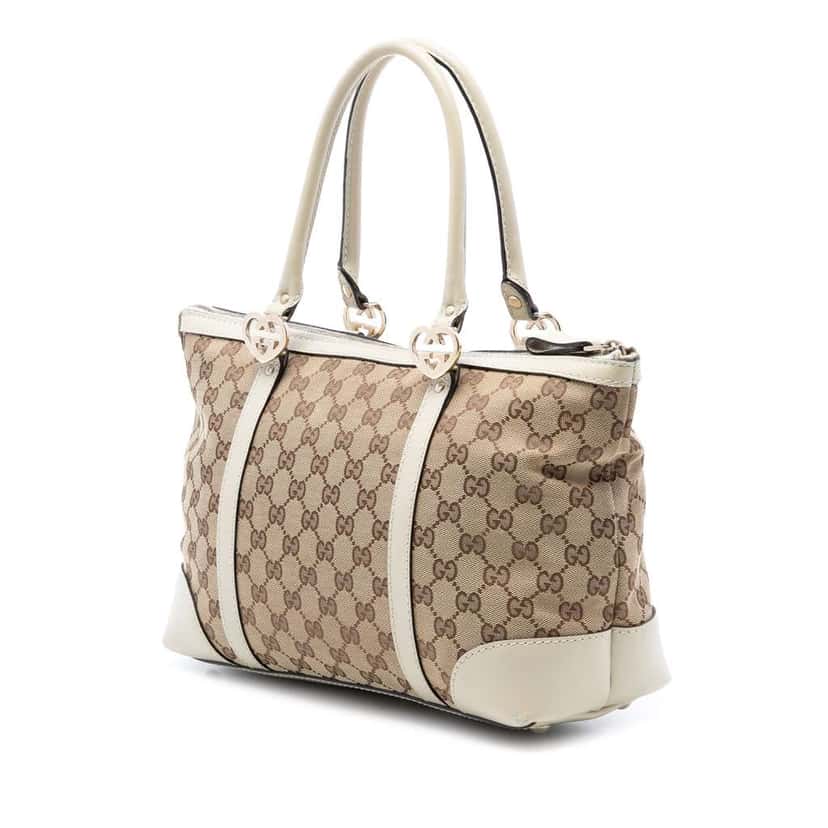 Gucci GG Canvas Lovely Tote Beige Canvas Very good condition - Back View