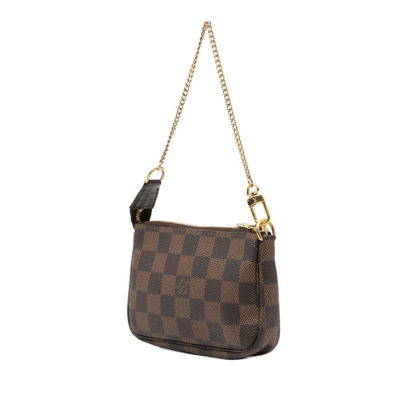 Louis Vuitton Damier Ebene Mini Pochette Accessoires Brown Very good condition - Back View
