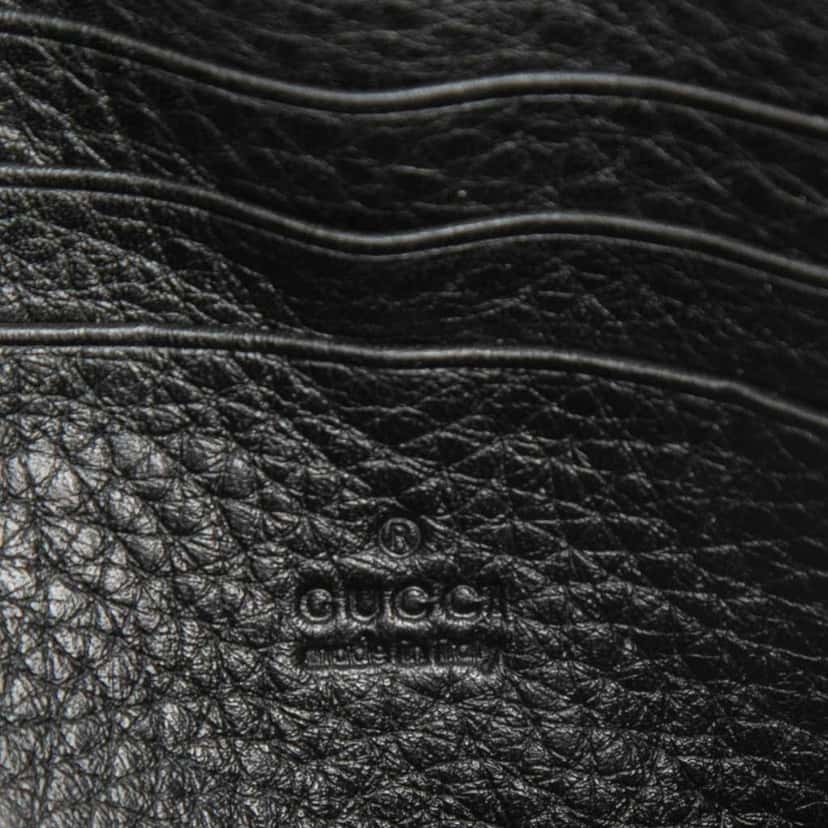 Gucci GG Marmont Leather Wallet on Chain Black Leather Very good condition - Box View