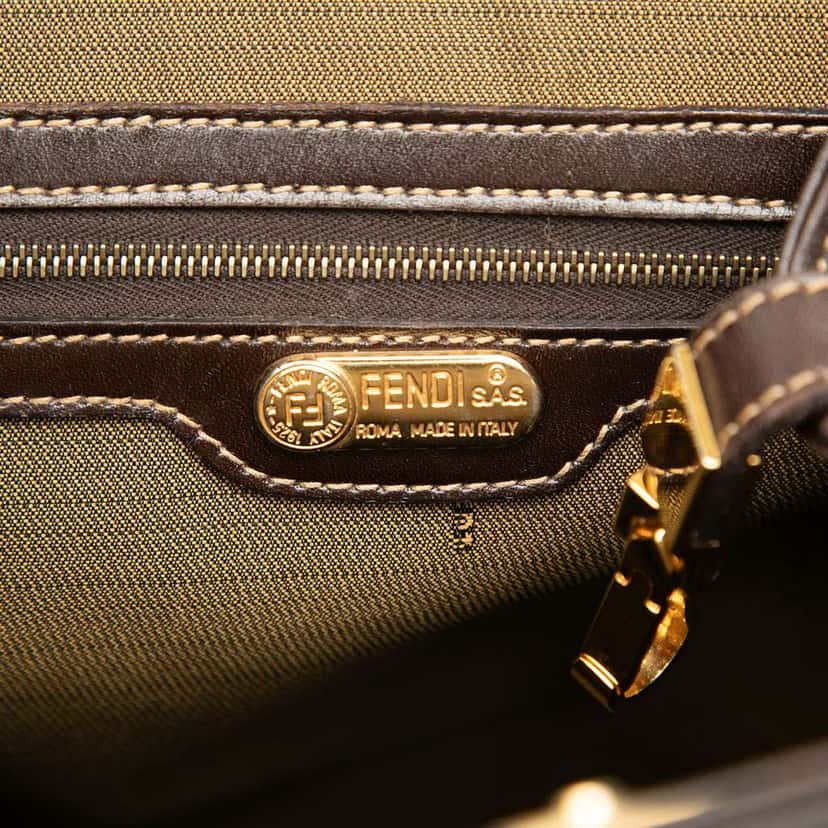 Fendi Zucca Canvas Tote Brown Canvas Very good condition - Box View
