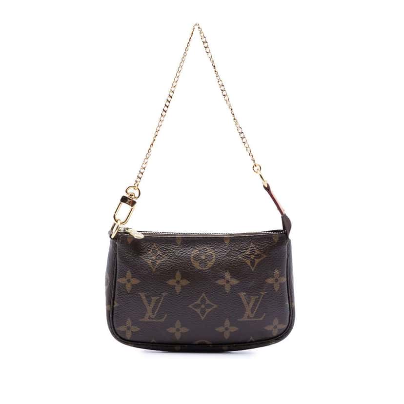 Louis Vuitton Monogram Mini Pochette Accessoires Brown Very good condition - Front View