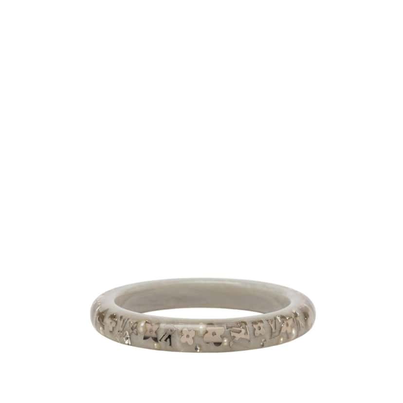 Louis Vuitton Narrow Monogram Resin Inclusion Bangle White Very good condition - Inside View