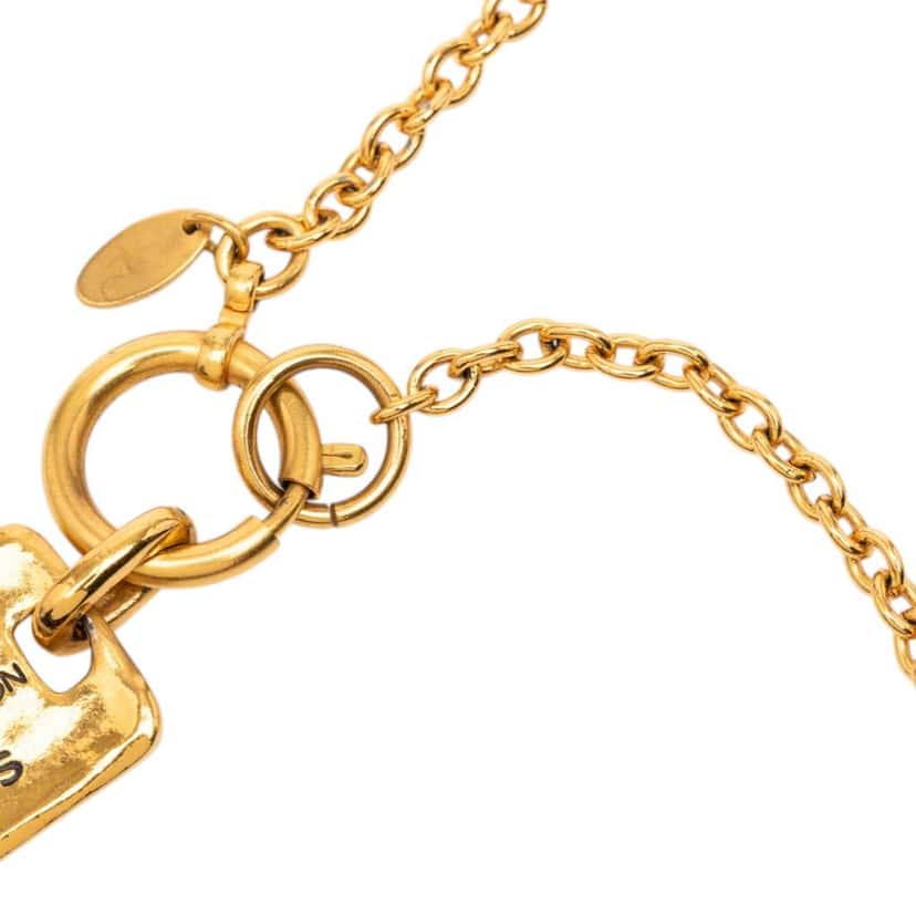 Chanel Gold Plated 31 Rue Cambon Plaque Pendant Necklace Gold Metal Very good condition - Inside View