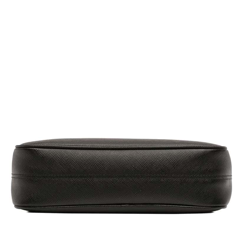 Prada Mini Saffiano Re Edition Shoulder Bag Black Leather Very good condition - Inside View