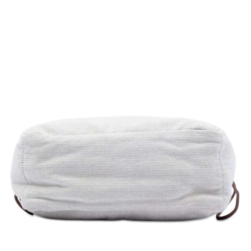 Hermès Canvas and Barenia Fourbi Pouch 25 Brown Canvas Very good condition - Inside View
