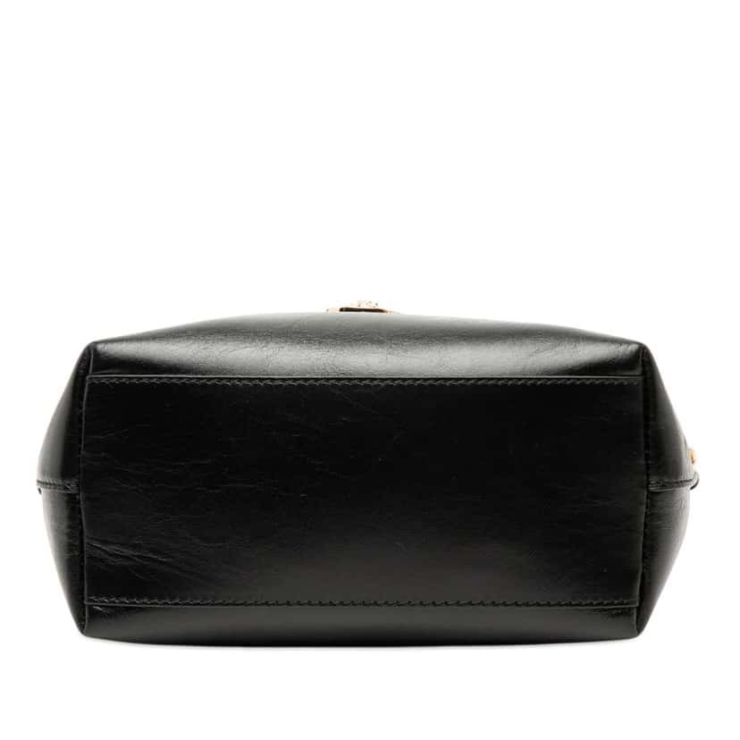 Versace Leather La Medusa Shoulder Bag Black Leather Very good condition - Inside View