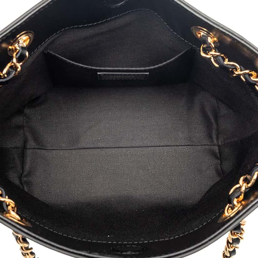 Versace Leather La Medusa Shoulder Bag Black Leather Very good condition - Model View